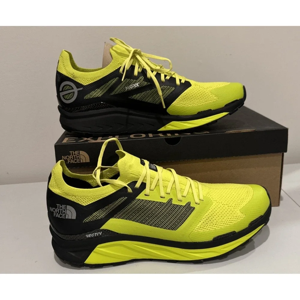 The North Face Men Size 11.5 Flight Vectiv Trail Running Shoes Bright Sulphur